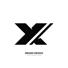Letter Xy or Xy Flat unique modern monogram logo