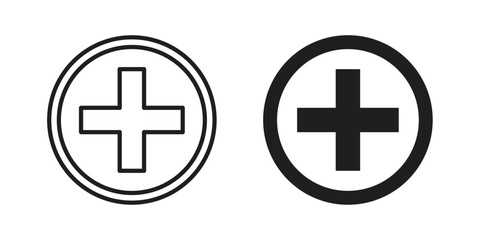 Pharmacy icon in trendy flat style design. Vector graphic illustration.