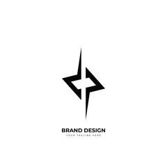 Letter X modern minimal monogram stylish logo