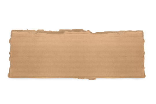 Torn cardboard background on Transparent Background PNG