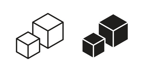 Sugar icon in trendy flat style design. Vector graphic illustration.