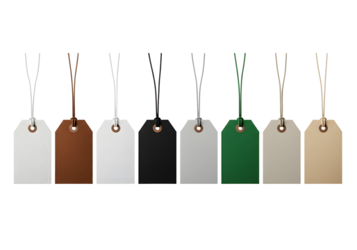 Collection of blank tags, perfect for labeling - Powered by Adobe