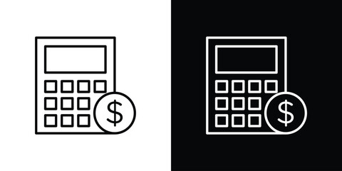 Budget icon concept symbol design. logo template EPS