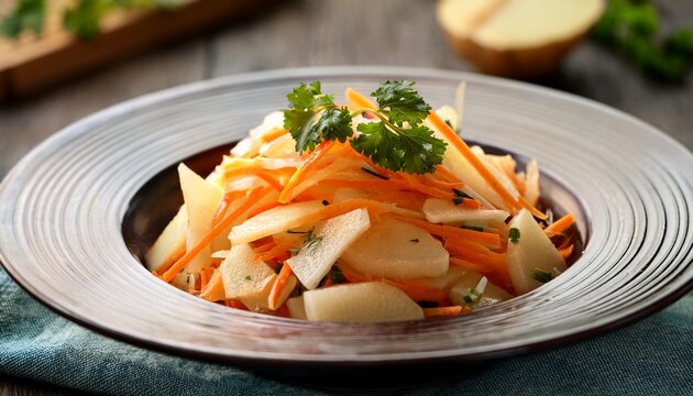 refreshing jicama and carrot salad a vibrant culinary delight