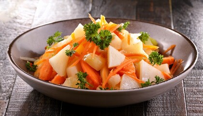 jicama and carrot salad vibrant culinary delight