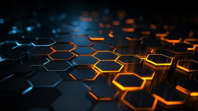 六角形の背景画像