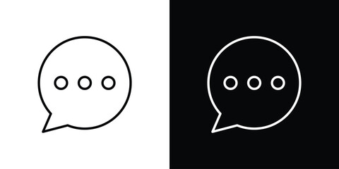 Live chat icon concept symbol design. logo template EPS