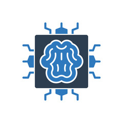  Ai Processor Icon - Artificial Intelligence CPU Icon 