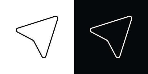 Mouse pointer icon concept symbol design. logo template EPS