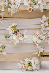 Books and flowers
