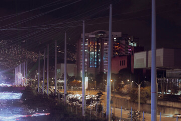 Medellin, Antioquia, Colombia, January 2, 2025. Christmas illumination in the city of Medellín-Colombia