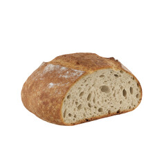 Artisan sourdough loaf with a rustic crust and open crumb, inviting warmth and homemade goodness, perfect for breakfast, lunch, or dinner bread