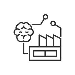  Artificial Intelligence Factory Icon - Smart Industry Icon