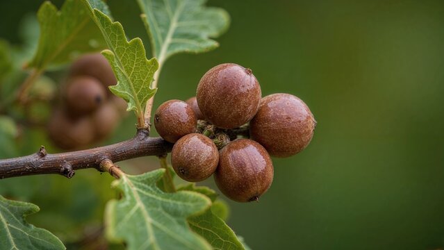 Cluster of grapes on a vine with green leaves - Powered by Adobe
