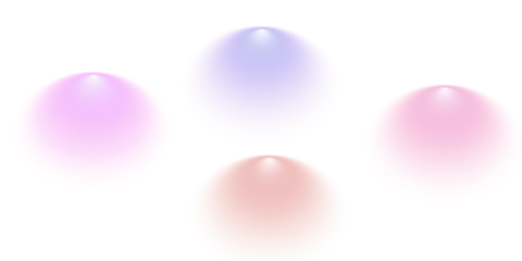 Four colorful spotlights illuminating the darkness with vibrant beams of light