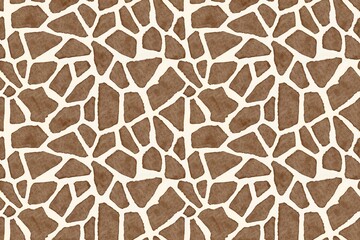 Seamless watercolor giraffe skin pattern background, jpeg © studio XL