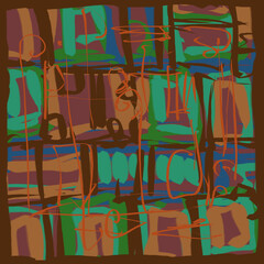 Fototapeta premium Abstract image for printing. Picture for modern interiors. The picture is painted by hand on a tablet.