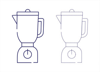 Blender icon vector. kitchen appliance, smoothies and food preparation symbol. vector illustration