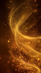 Radiant Golden Waves Celebrating Gita Jayanti