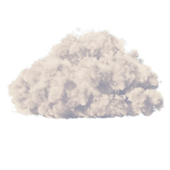 Cloud columnus isolated transparent background 3d rendering PNG
