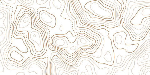 Abstract Topographic Pattern contour line map. Luxury gold abstract line art on transparent background image. .The concept of a conditional geography scheme and the terrain path. Design materials. 