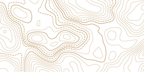 Abstract topo contour map on white background, Topographic map Topographic contour lines map seamless pattern.  Design materials. Print image, Abstract bacground.