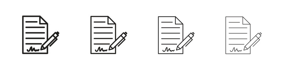 Agreement icon logotype graphic design web element isolated on white © Craft Studio