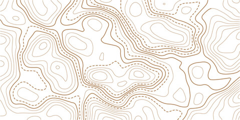 Abstract topo contour map on white background, Topographic map Topographic contour lines map seamless pattern.Topography background. Vector banner. Topo,
