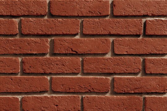 Red brick wall with textured surface and distinctive joints, conveying strength and stability ideal for construction projects and architectural designs. Perfect for builders and designers