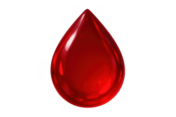 Blood drop health medical donation concept transparent background