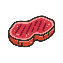 Carne Asada, clean 2D vector flat illustration in minimal and modern style on a white background.