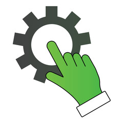 Modern Automatic System Technology Vector Icon Design