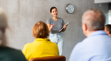 Teaching older people in advanced training courses at the university