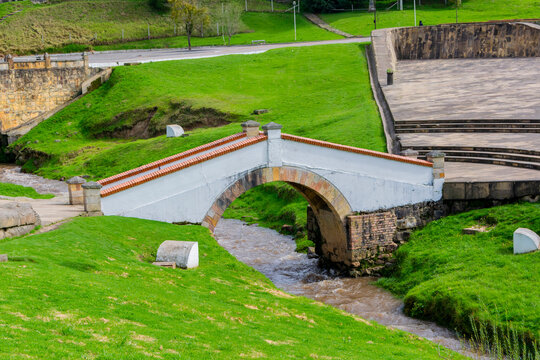 Historic Boyac&aacute; Bridge in Colombia