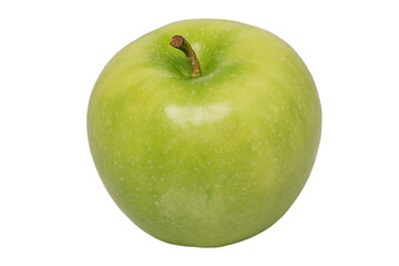 Green apple isolate background. Ripe green apple fruit.