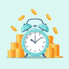 Time is money, a concept of financial investment and wealth accumulation.