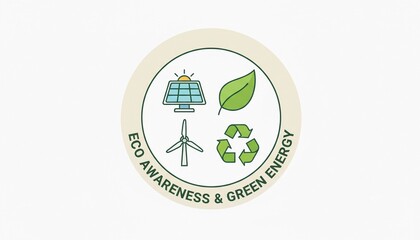 Eco Awareness Badge Illustration