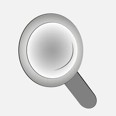 Magnifying Glass Icon – Vector Illustration for Search and Analysis Concepts
