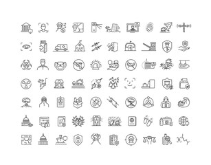 Disaster Response and Civil Protection Icons