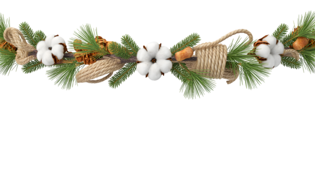 christmas wreath with pine cones - Powered by Adobe