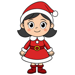 santa christmas girl