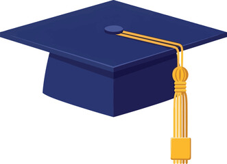 Graduation Cap Illustration A symbol of educational achievement and academic success