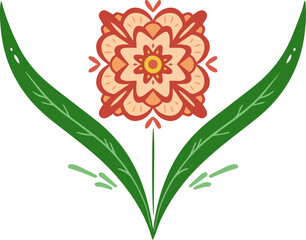 Folk Flower Motif