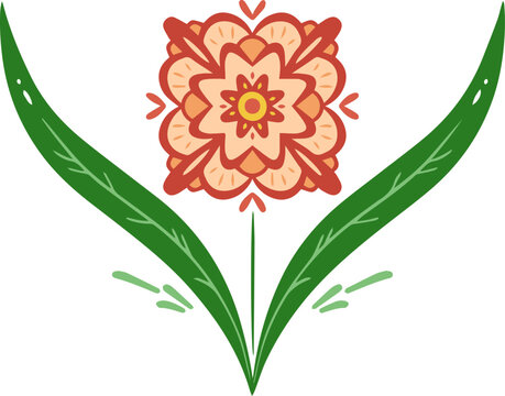 Folk Flower Motif