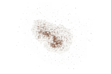 Dirty patch of melting snow transparent effect