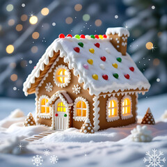 Festive Gingerbread House