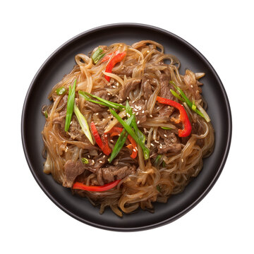 Japchae glass noodles with beef