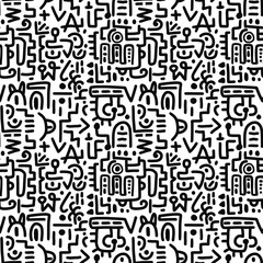 Carpet ethnic tribal pattern art. Ethnic ikat seamless pattern. American, Mexican style. Design for background