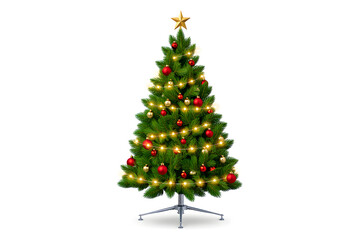 christmas tree isolated on white