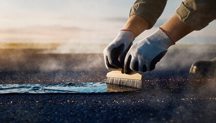 Skilled worker in protective gear precisely operates a plasma cutter, creating a shower of bright sparks as metal is expertly shaped in an industrial workshop.